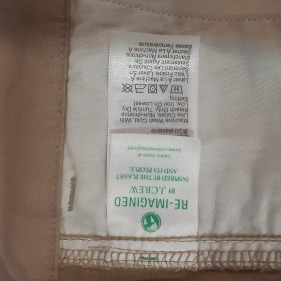 NWT J. CREW Girlfriend Chino High Rise Khakhi Ankle Cropped - Picture 7 of 9